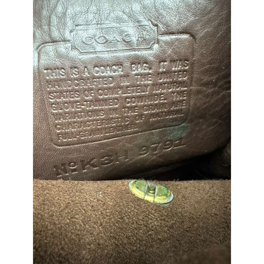 Vintage Coach K3H-9791 Women's Leather Turn-Lock‎ Daypack Backpack Dark Brown - Picture 5 of 11